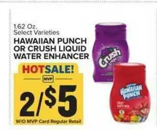 Food Lion Hawaiian Punch Or Crush Liquid Water Enhancer offer