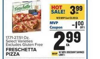 Food Lion Freschetta Pizza offer