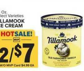 Food Lion Tillamook Ice Cream offer