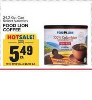 Food Lion Food Lion Coffee offer