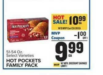 Food Lion Hot Pockets Family Pack offer