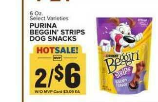 Food Lion Purina Beggin' Strips Dog Snacks offer