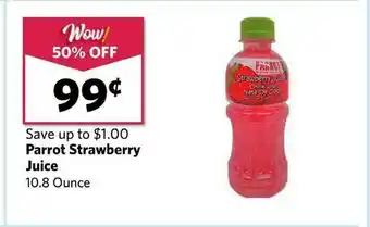 Grocery Outlet Parrot Strawberry Juice offer