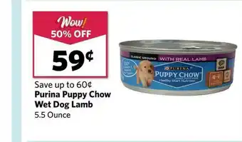 Grocery Outlet Purina Puppy Chow Wet Dog Lamb offer