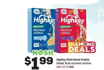 Grocery Outlet Highkey Plant-based Protein Cereal offer