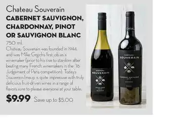 Bristol Farms Chateau Souverain offer