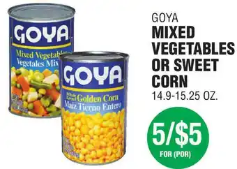 Goya Mixed Vegetables Or Sweet Corn