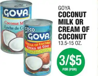 Carnicerias Jimenez Goya Coconut Milk Or Cream Of Coconut offer