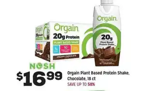 Grocery Outlet Orgain Plant Based Protein Shake offer