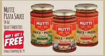 Jewel-Osco Mutti Pizza Sauce offer