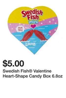 Five Below Swedish Fish Valentine Heart-Shape Candy Box 6.8oz offer