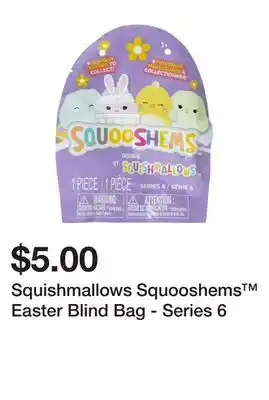 Five Below Squishmallows Squooshems Easter Blind Bag - Series 6 offer