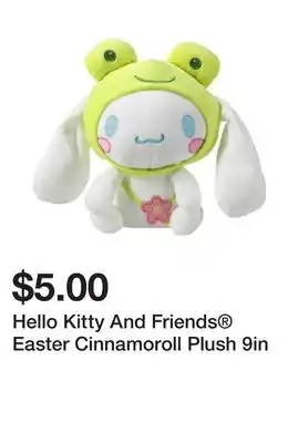 Five Below Hello Kitty And Friends Easter Cinnamoroll Plush 9in offer