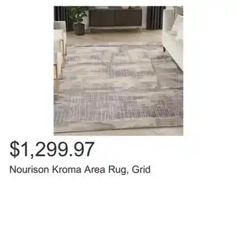 Costco Nourison Kroma Area Rug, Grid offer