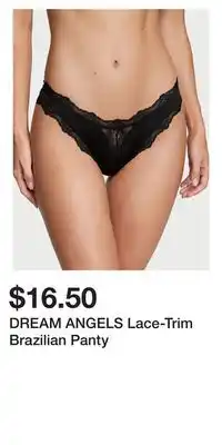 Victoria's Secret DREAM ANGELS Lace-Trim Brazilian Panty offer