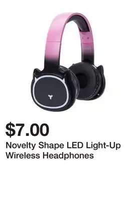 Five Below Novelty Shape LED Light-Up Wireless Headphones offer