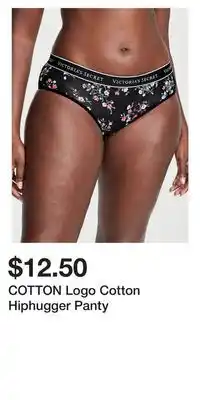 Victoria's Secret COTTON Logo Cotton Hiphugger Panty offer