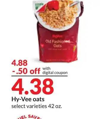 Hy-Vee Hy-Vee oats offer