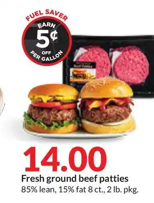Hy-Vee Fresh ground beef patties offer