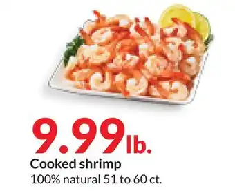 Hy-Vee Cooked shrimp offer