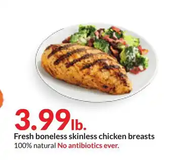 Hy-Vee Fresh boneless skinless chicken breasts offer