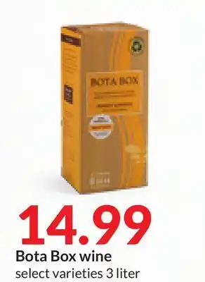 Hy-Vee Bota Box wine offer
