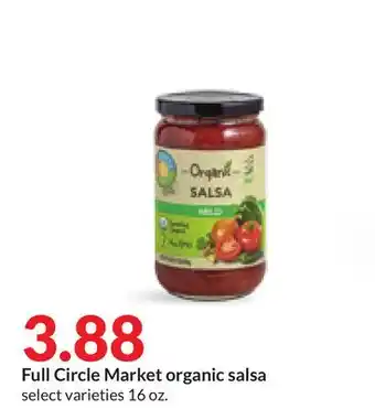 Hy-Vee Full Circle Market organic salsa offer