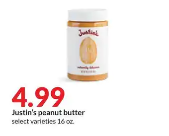 Hy-Vee Justin's peanut butter offer