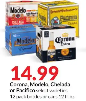 Hy-Vee Corona, Modelo, Chelada or Pacifico offer