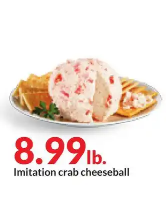 Hy-Vee Imitation crab cheeseball offer