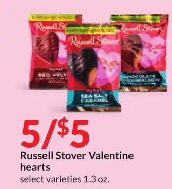 Hy-Vee Russell Stover Valentine hearts offer