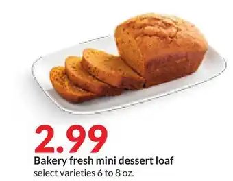 Hy-Vee Bakery fresh mini dessert loaf offer