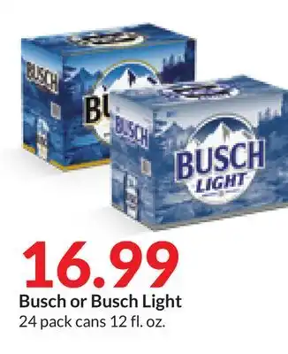 Hy-Vee Busch or Busch Light offer