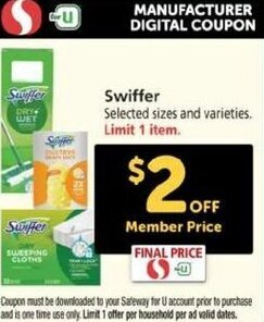 Safeway Swiffer offer