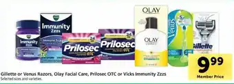 Safeway Gillete Or Venus Razors, Olay Facial Care, Prilosec OTC Or Vicks Immunity offer