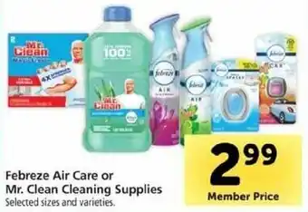 Safeway Febreze Air Care Or Mr.Clean Cleaning Supplies offer