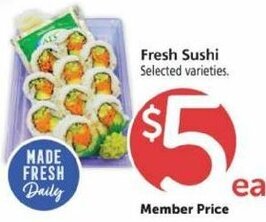 Safeway Fresh Sushi offer
