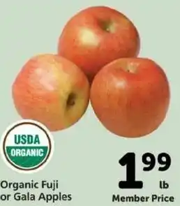Safeway Organic Fuji Or Gala Apples offer