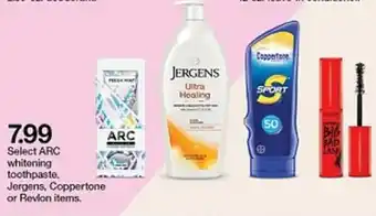 Target Whitening Toothpaste Jersens, Coppertone Or Revlon Items offer