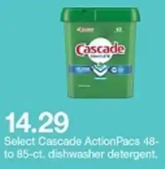 Target Cascade ActionPacs Dishwasher Detergent offer