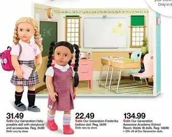 Target Our Generation Awesome Academy School Room offer