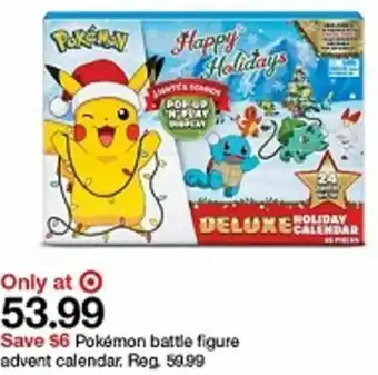 Target Pokémon Battle Figure Advent Calendar offer