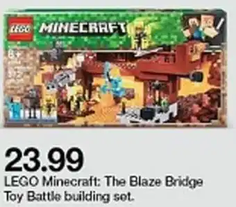 Target Lego Minecraft: The Blaze Bridge Toy Battle Building Set offer