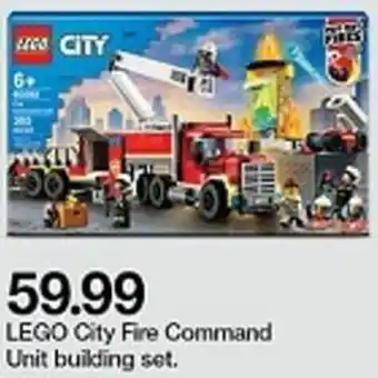 Target Lego City Fire Command Unit Building Set offer