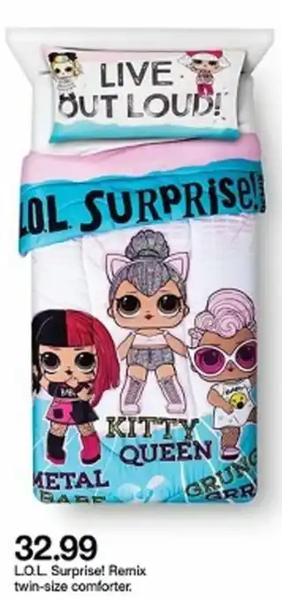 Target Surprise! Remix Twin-Size Comforter offer