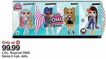 Target L.O.L Surprise! OMG Series 2 4-pk. Dolls offer