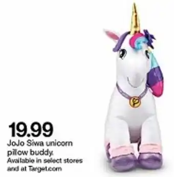 Target JoJo Siwa Unicorn Pillow Buddy offer