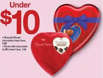 Target Russell Stover chocolate heart box offer