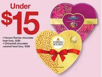 Ferrero Rocher chocolate heart box