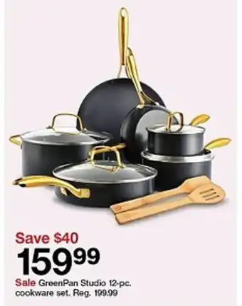 Target GreenPan Studio 12-pc. cookware set offer